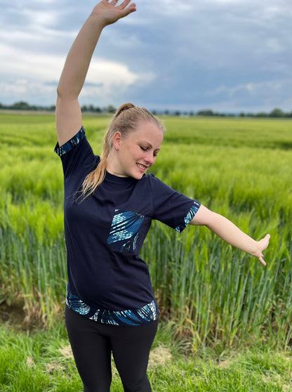 T-shirt mit Akzenten aus Kitenge