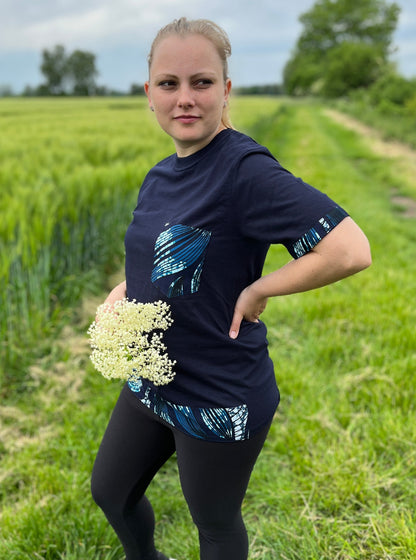 T-shirt mit Akzenten aus Kitenge